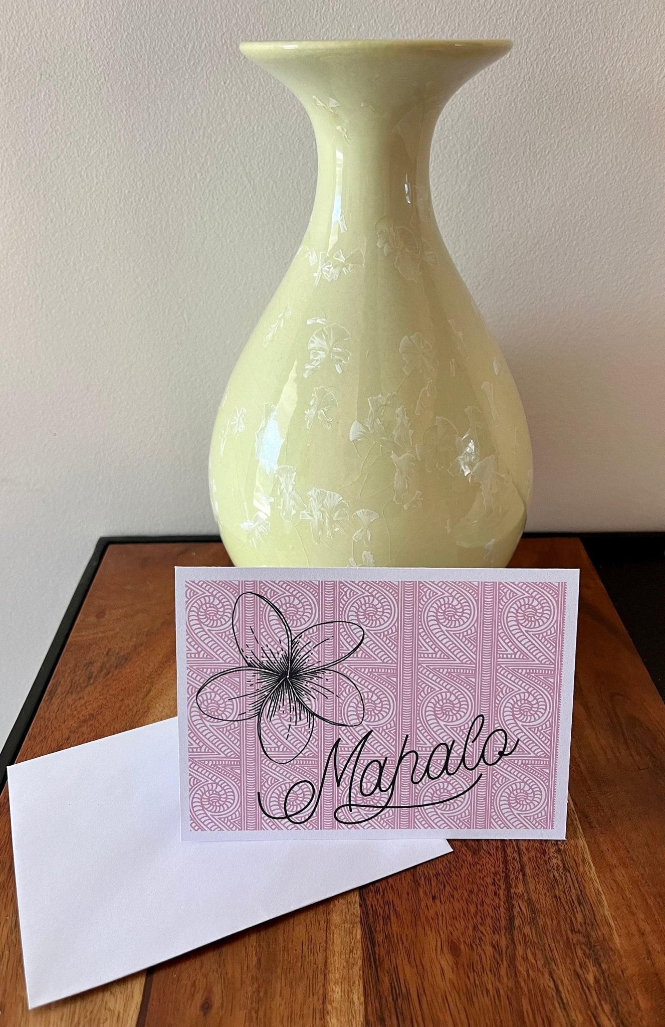 Hawaiian Mahalo Thank You Notecard Set: Tropical Gratitude Stationery - JuzBecuzStationery