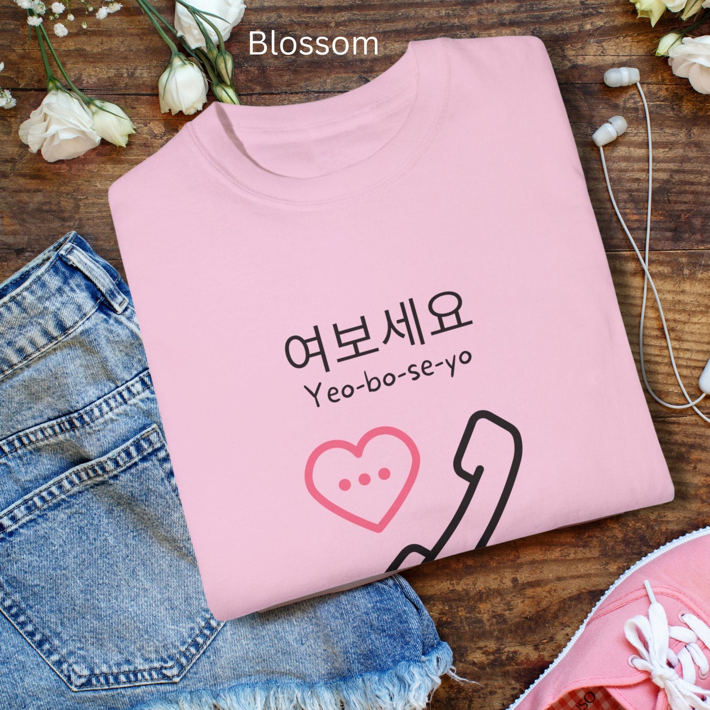 Yeoboseyo Korean Comfort Colors Shirt: Kdrama Kpop Gift