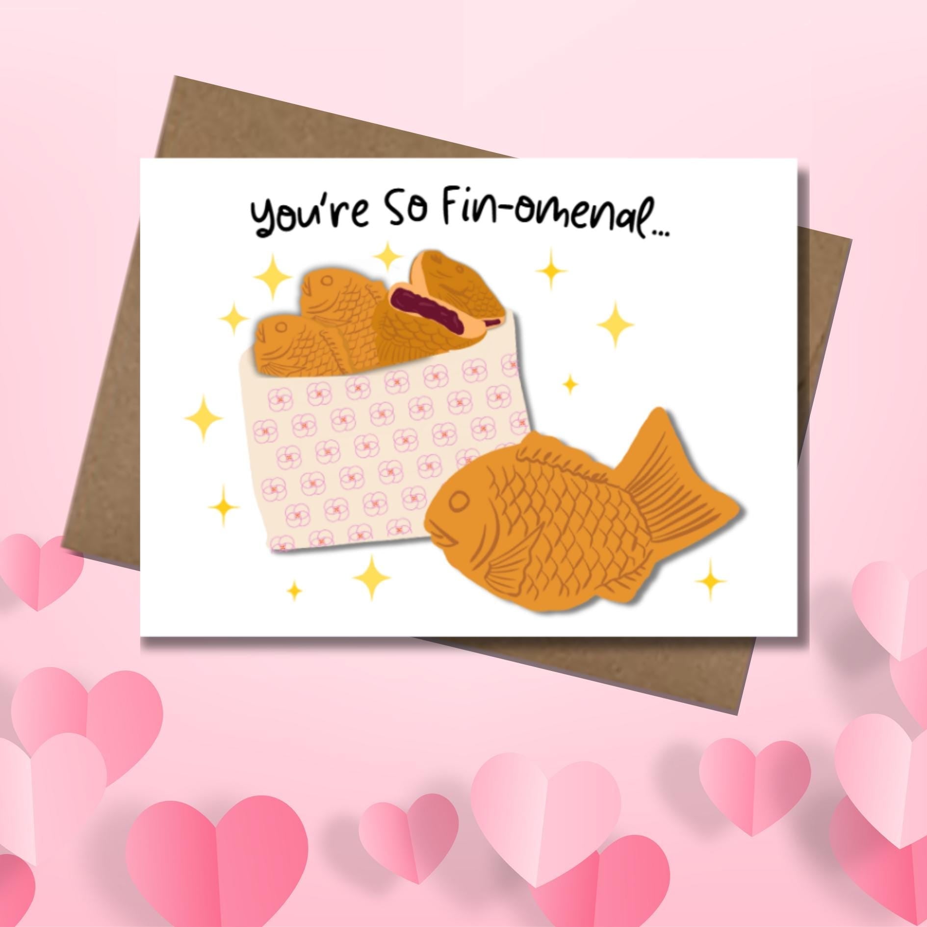 Bungeoppang Thank You Card: Korean Fish Bread, Kdrama Fan Gift - JuzBecuzStationery