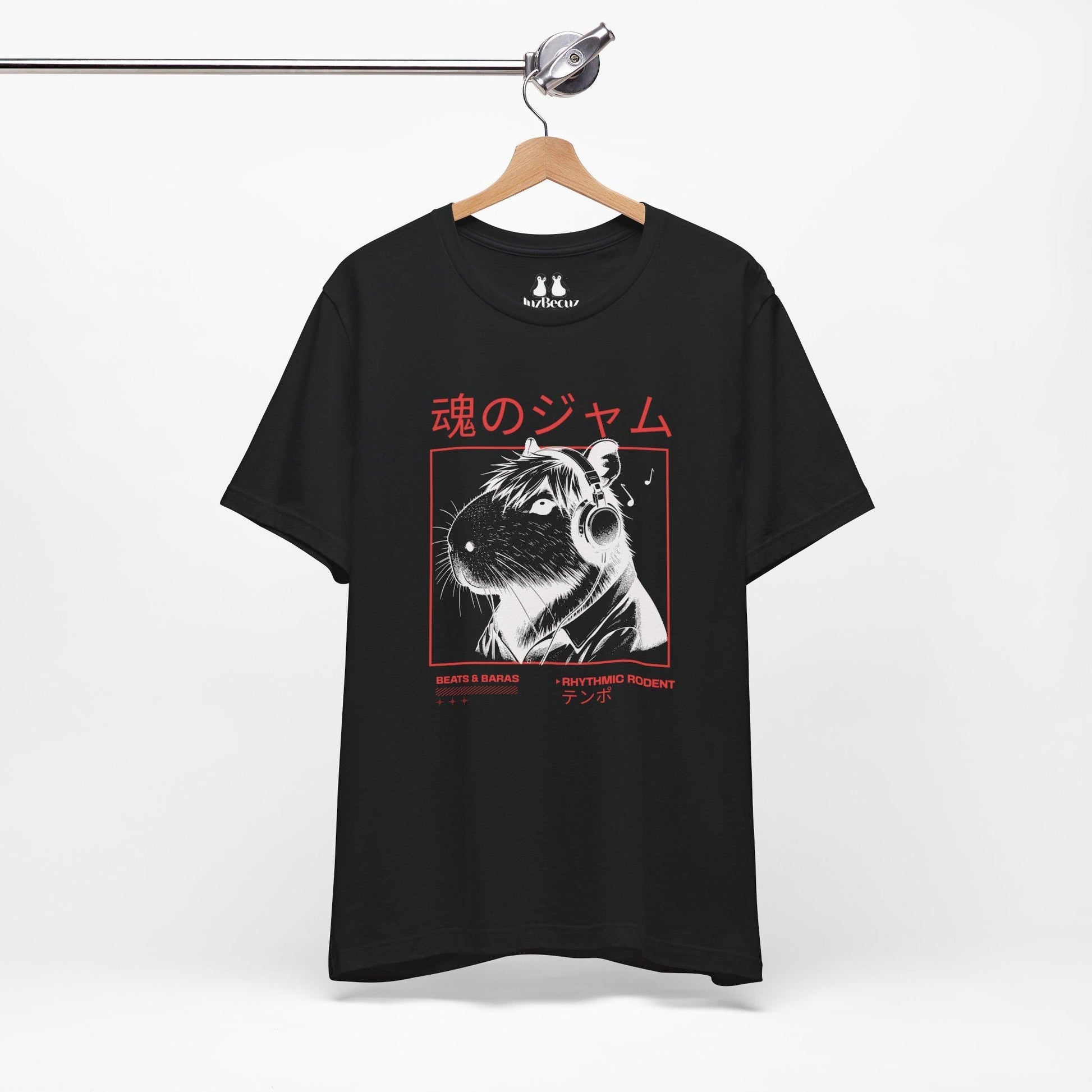 Capybara Soul Jam Shirt: Japanese Streetwear Graphic Tee - JuzBecuzStationery
