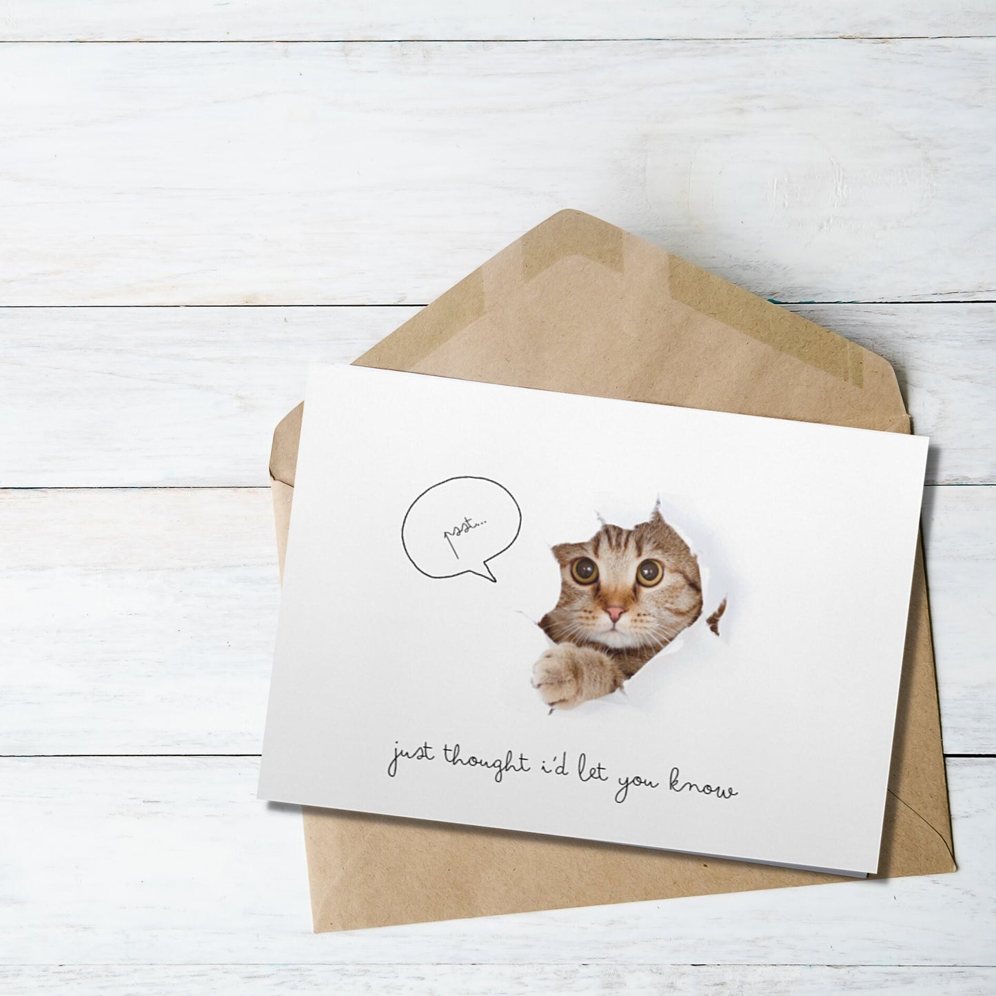 Catastic Cat Pun Greeting Card: Pet Lover Gift - JuzBecuzStationery