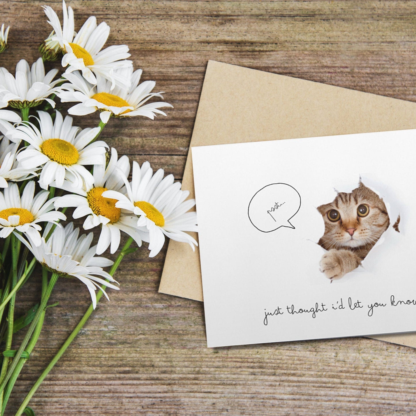 Catastic Cat Pun Greeting Card: Pet Lover Gift - JuzBecuzStationery