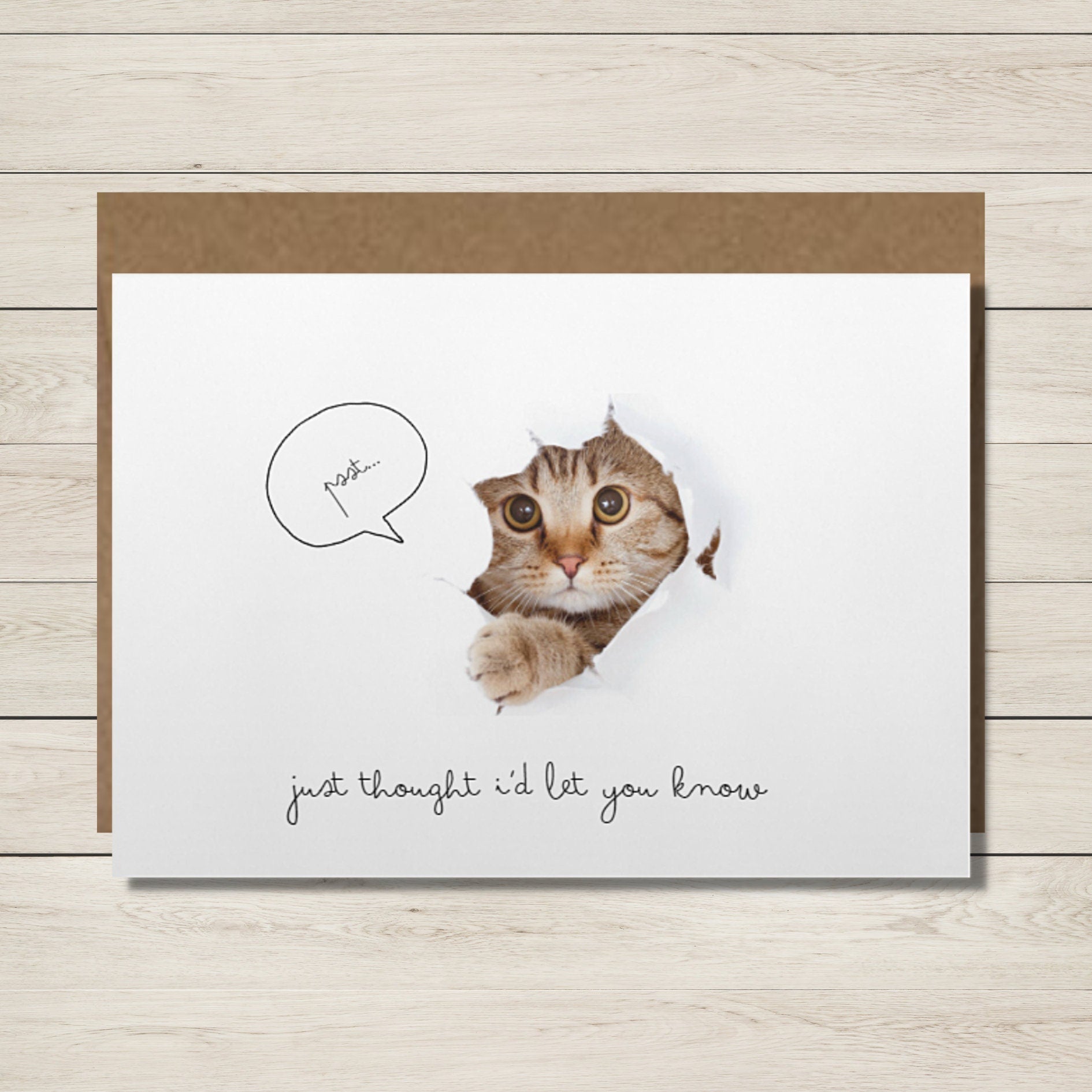 Catastic Cat Pun Greeting Card: Pet Lover Gift - JuzBecuzStationery