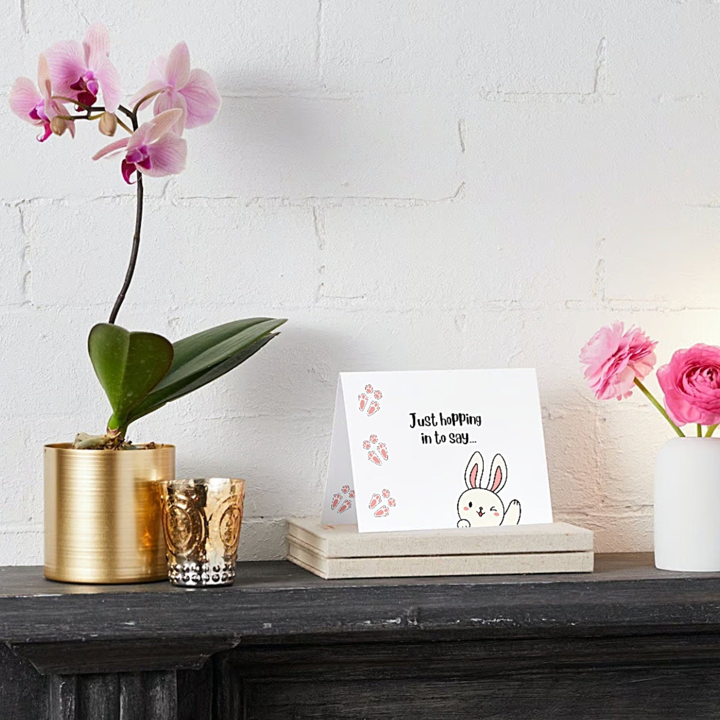 Cute Bunny Card, Some - Bunny Loves You Card, I Love You Card, Couple's Card, Card for Kid's, Friendship Card, Bunny Anniversary Card - JuzBecuzStationery