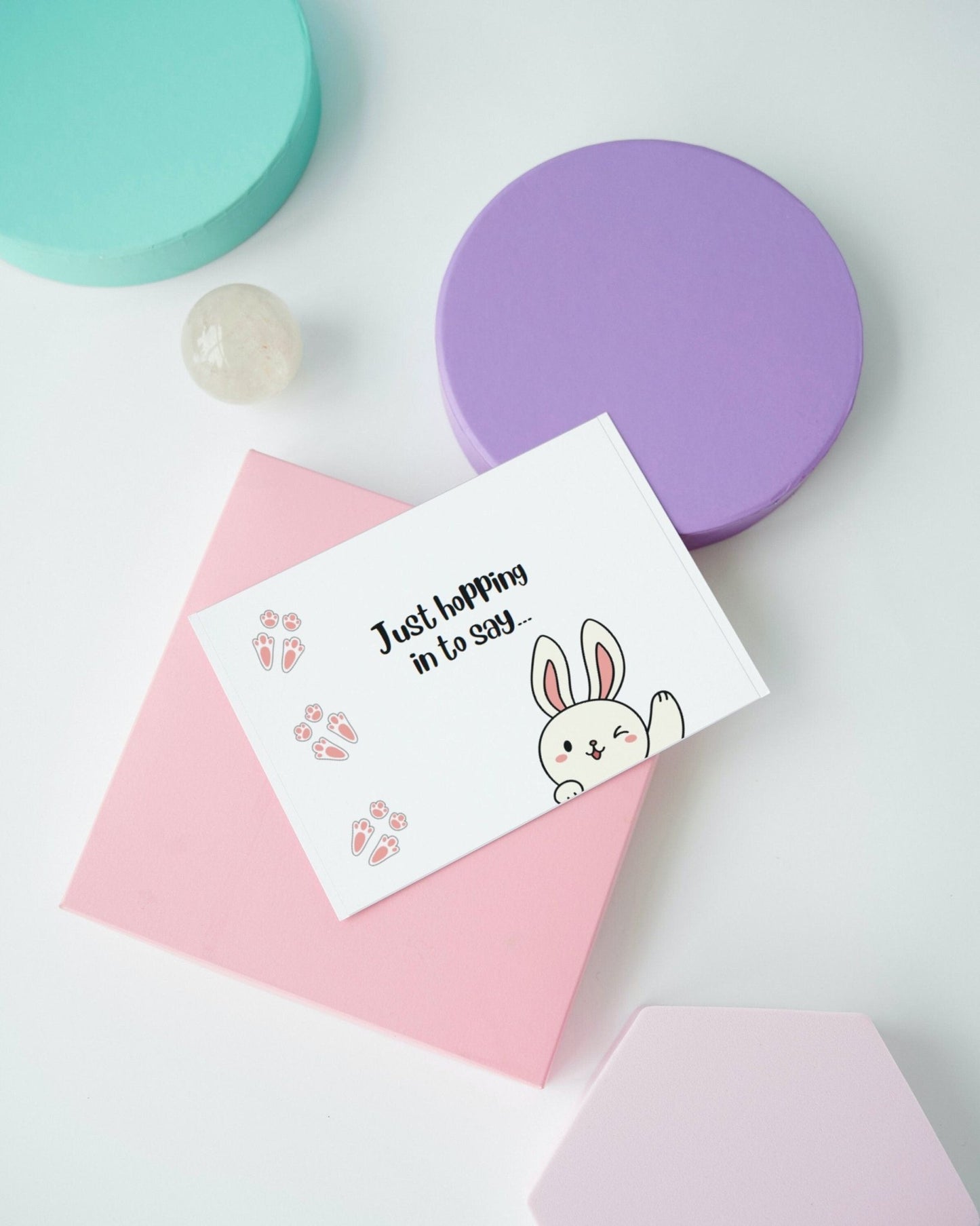 Cute Bunny Card, Some - Bunny Loves You Card, I Love You Card, Couple's Card, Card for Kid's, Friendship Card, Bunny Anniversary Card - JuzBecuzStationery