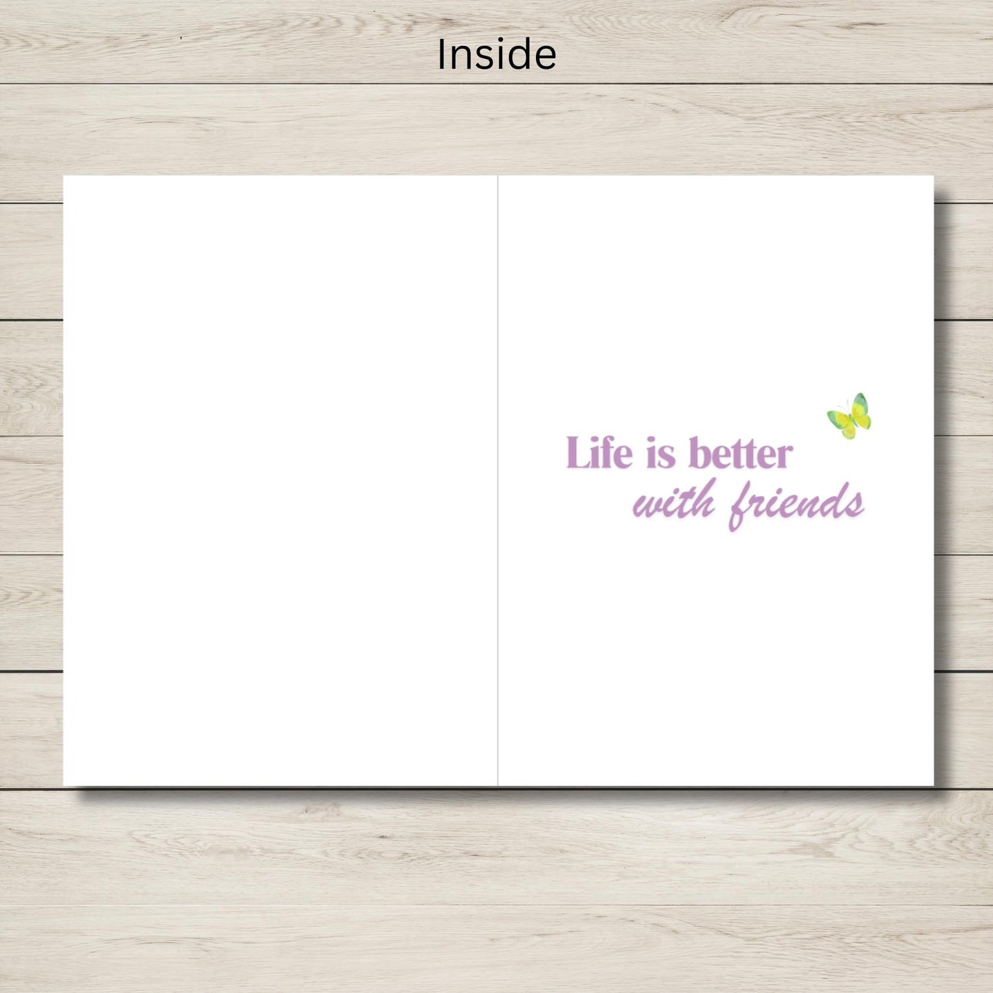 Cute Capybara Friendship Card, Sweet Animal Best Friend Greeting Card, Thinking of You Card for Animal Lovers, Kawaii Animal Stationery - JuzBecuzStationery