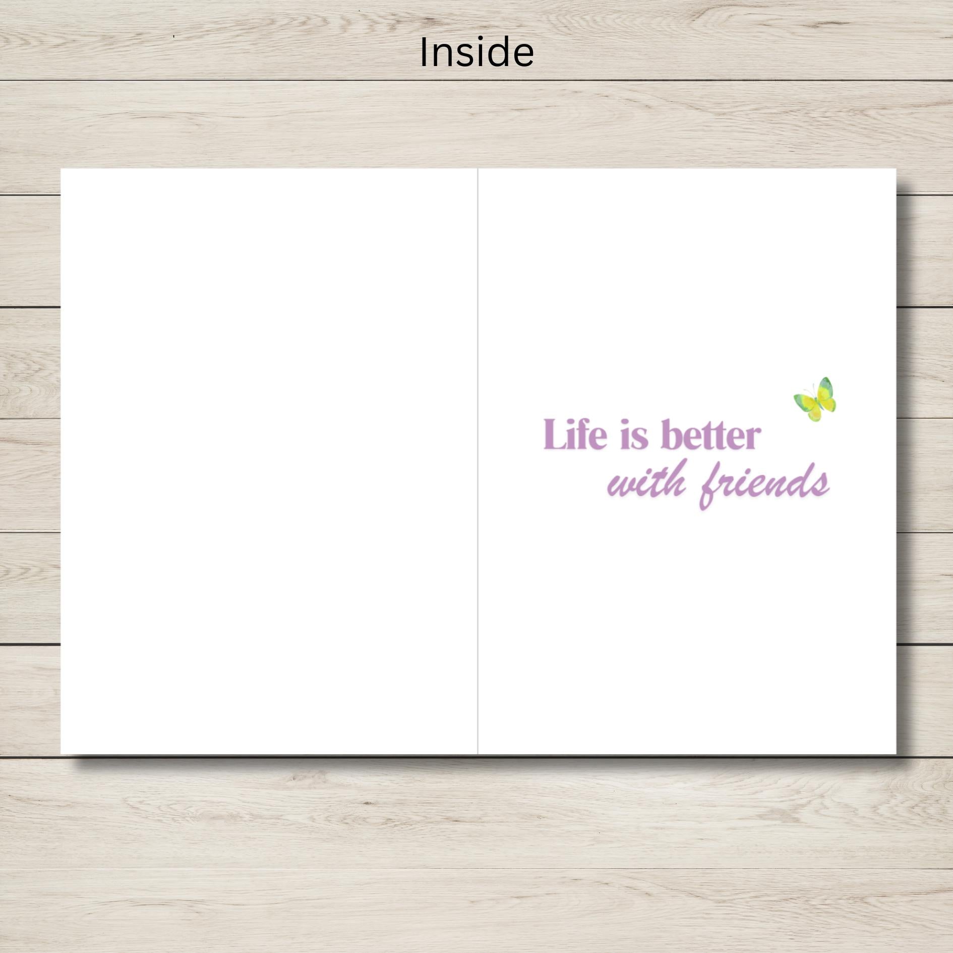 Cute Capybara Friendship Card, Sweet Animal Best Friend Greeting Card, Thinking of You Card for Animal Lovers, Kawaii Animal Stationery - JuzBecuzStationery