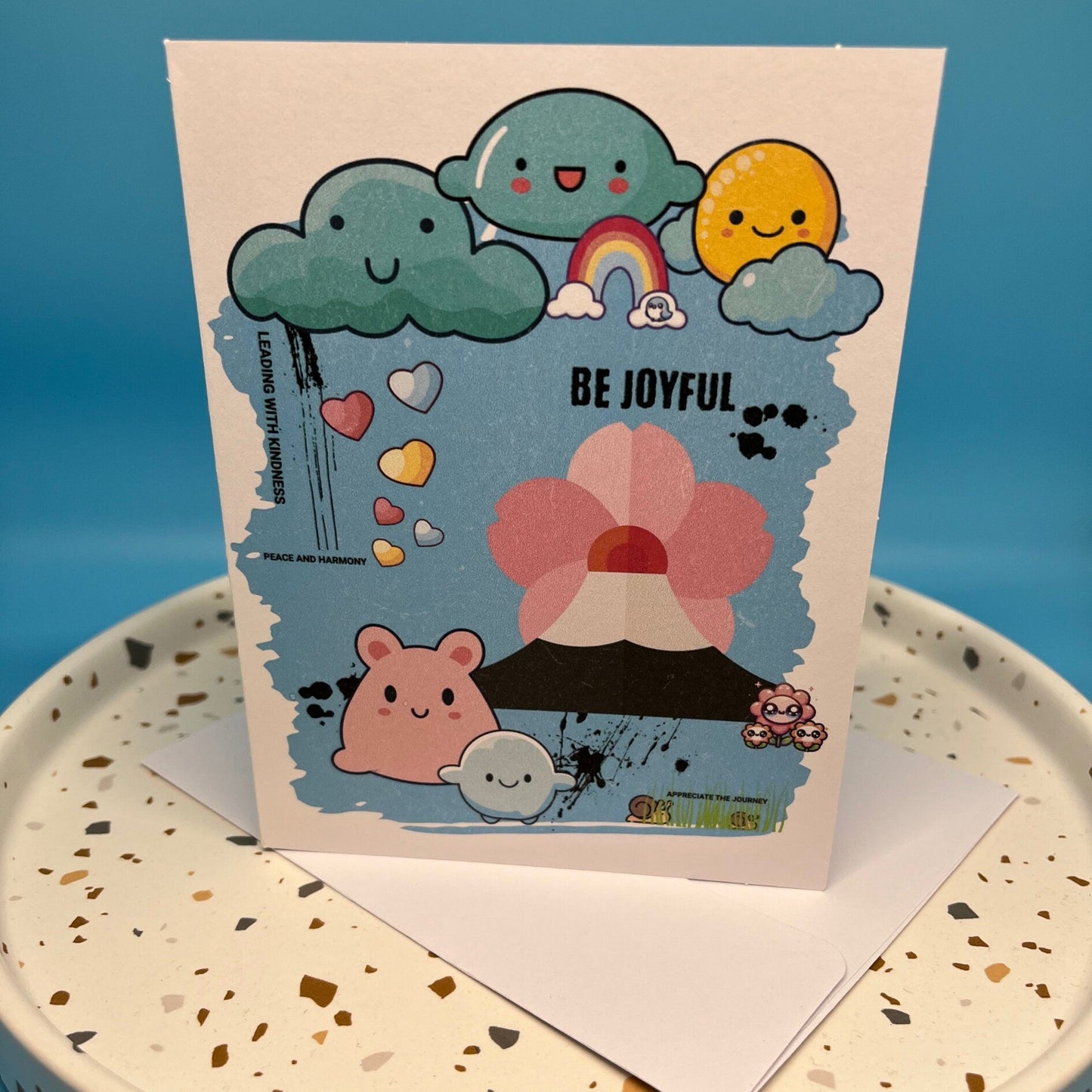 Cute Japanese Style Kawaii Notecards, Asian Style Blank Card Set, Friendship Positivity Encouragement Cards, Japanese Stationery Gift - JuzBecuzStationery