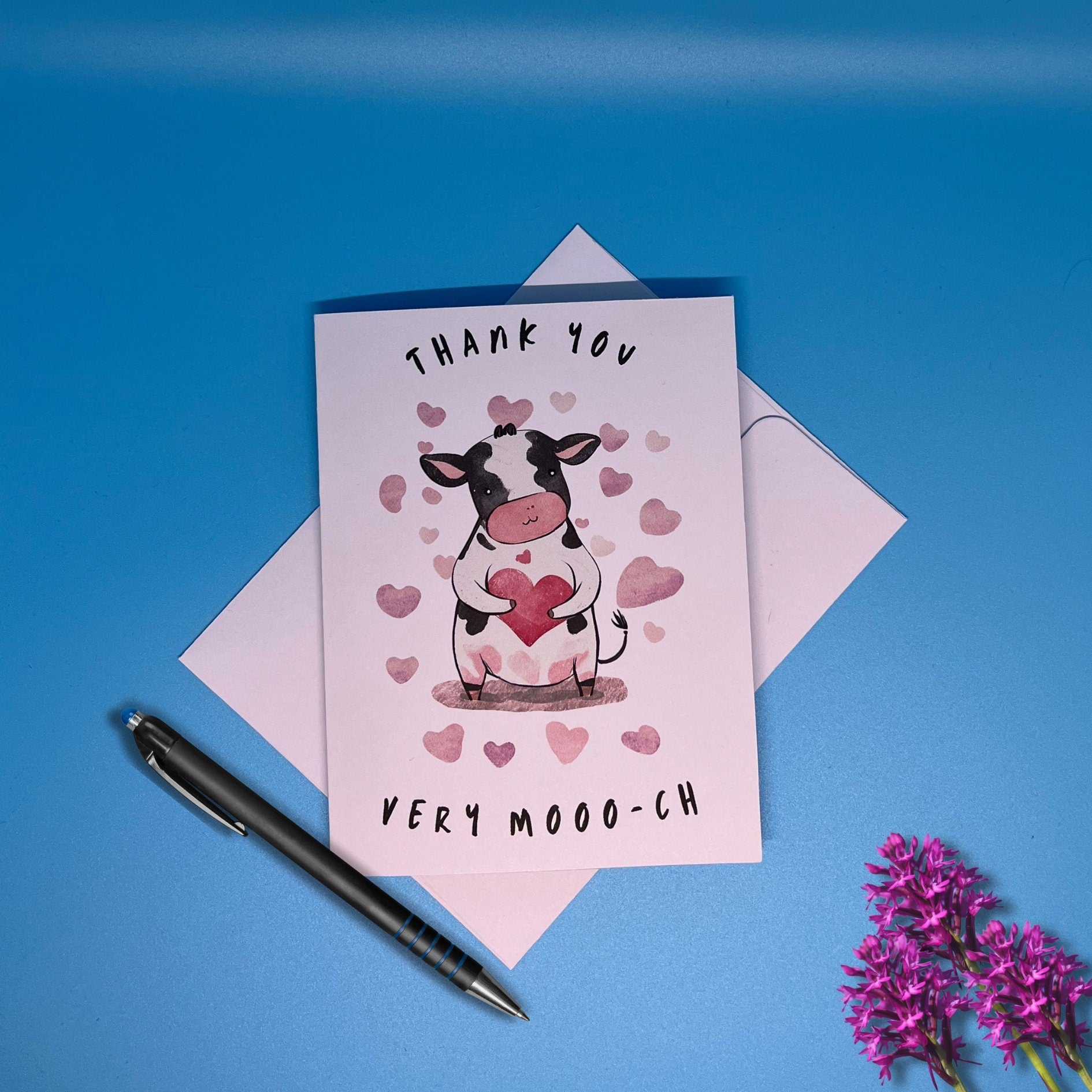 Farm Animal Thank You Cards: Barnyard Pun Appreciation Notes - JuzBecuzStationery