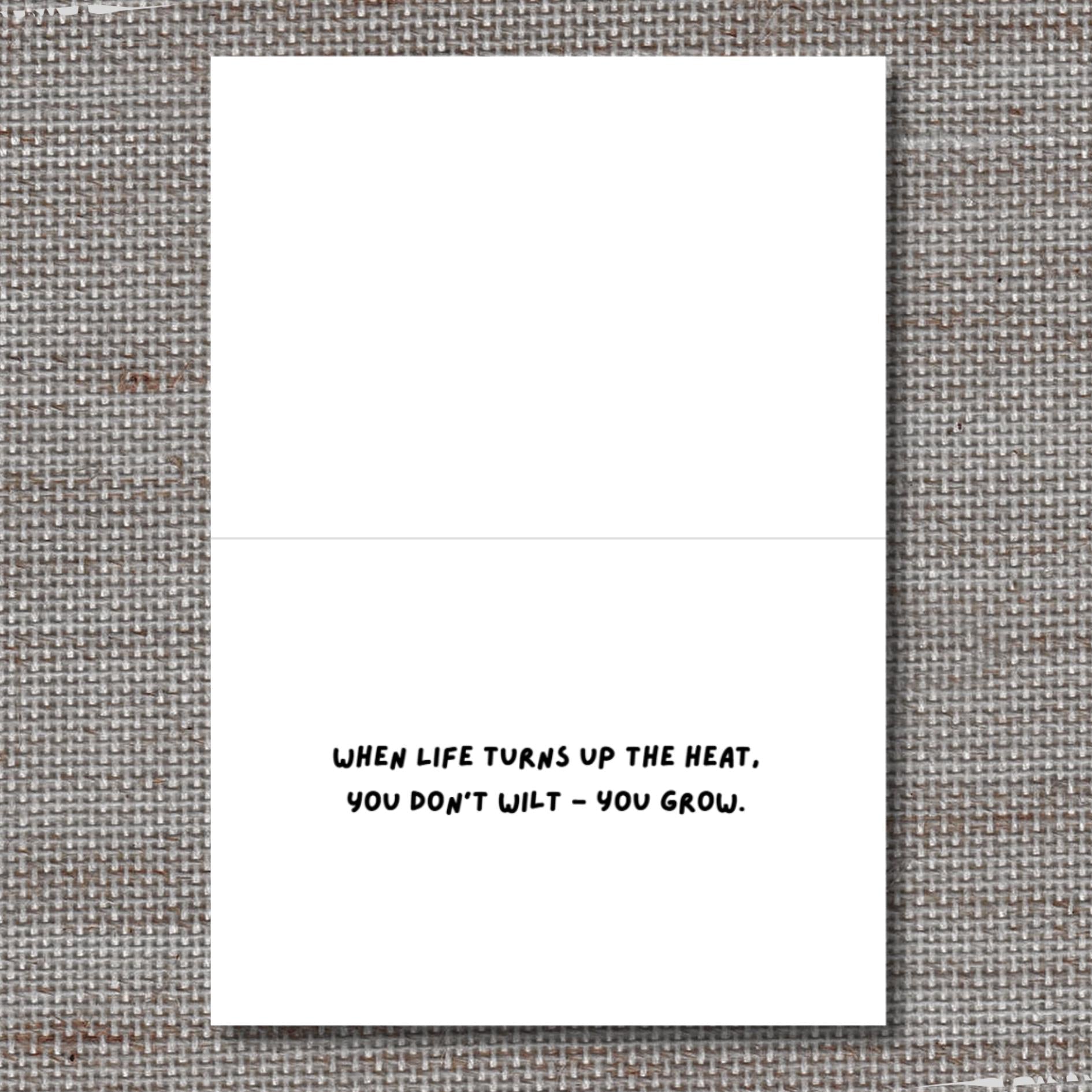 Funny Kale Encouragement Card: Kawaii Vegetable Pun Support Gift - JuzBecuzStationery