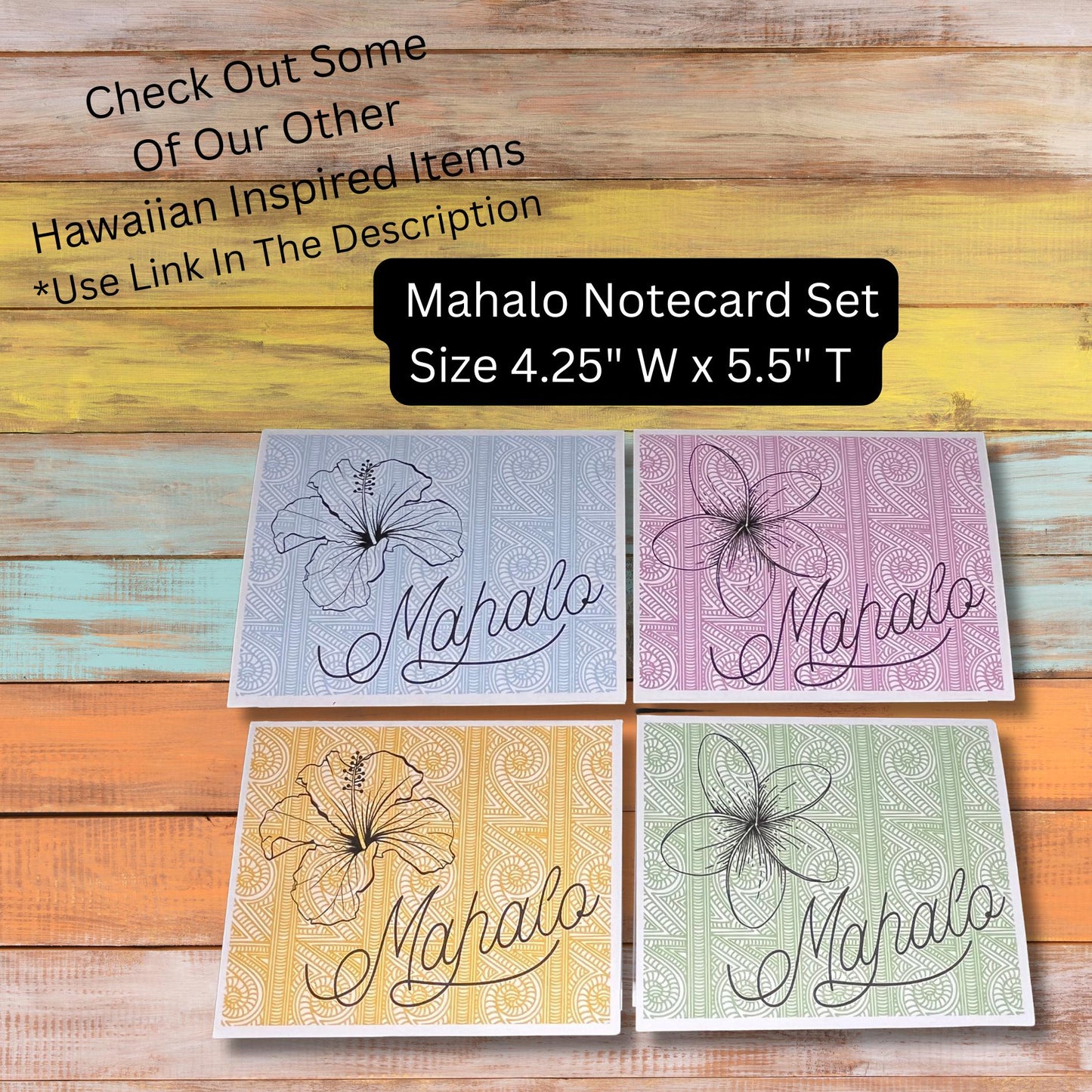 Hawaiian Hibiscus Vinyl Sticker – Tropical Surfboard 3x3 Waterproof Flower Decal for Laptops, Water Bottles & Journals - JuzBecuzStationery
