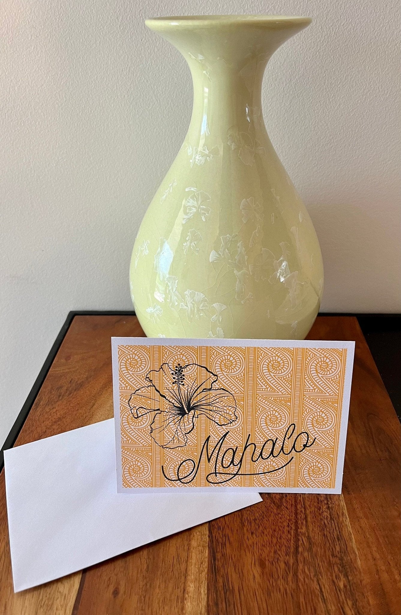 Hawaiian Mahalo Thank You Notecard Set: Tropical Gratitude Stationery - JuzBecuzStationery