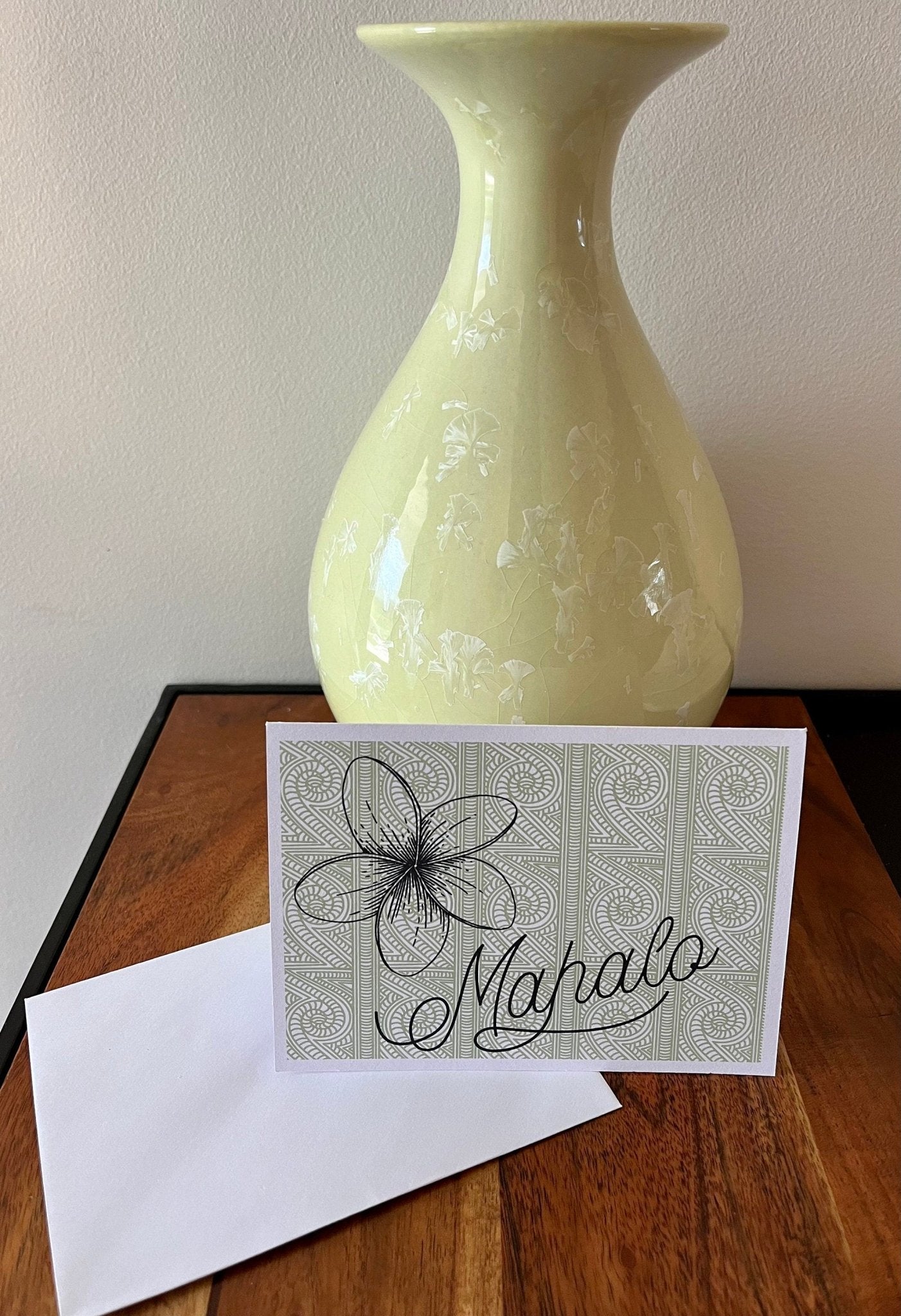 Hawaiian Mahalo Thank You Notecard Set: Tropical Gratitude Stationery - JuzBecuzStationery