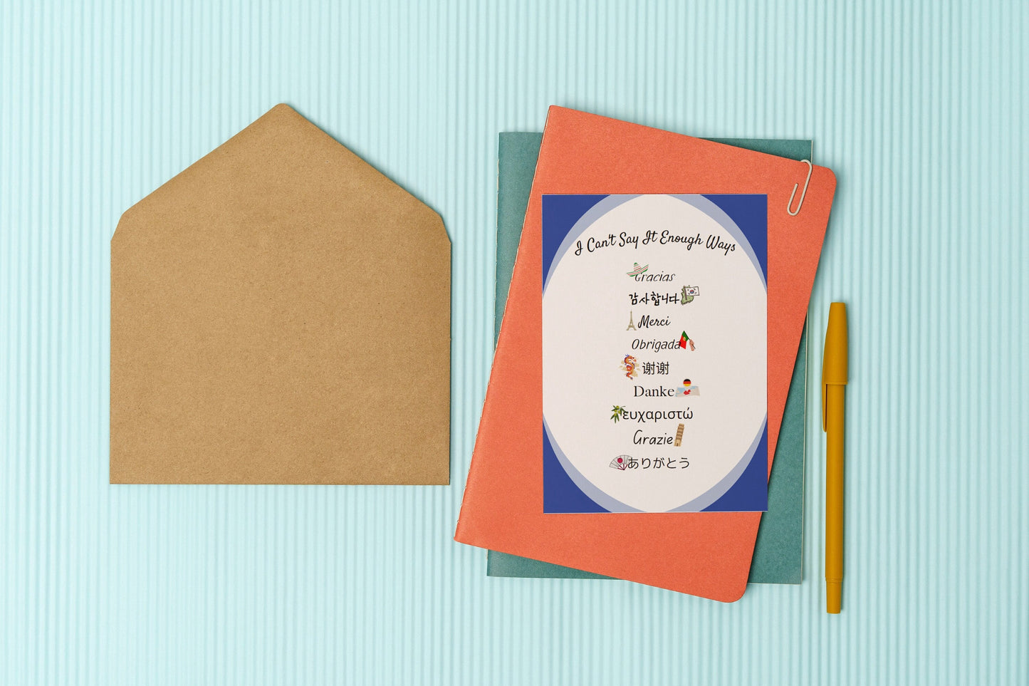 Multi-Language Thank You Card: International Gratitude