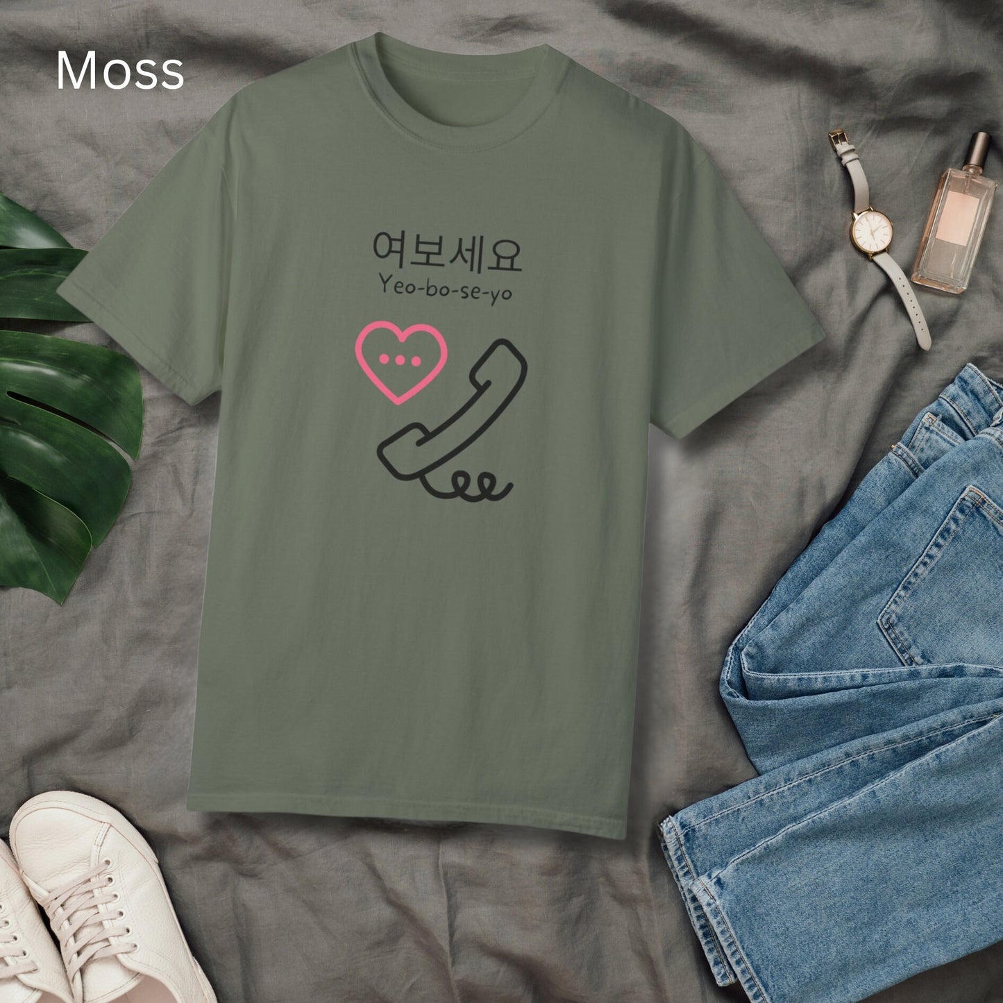 Yeoboseyo Korean Comfort Colors Shirt: Kdrama Kpop Gift