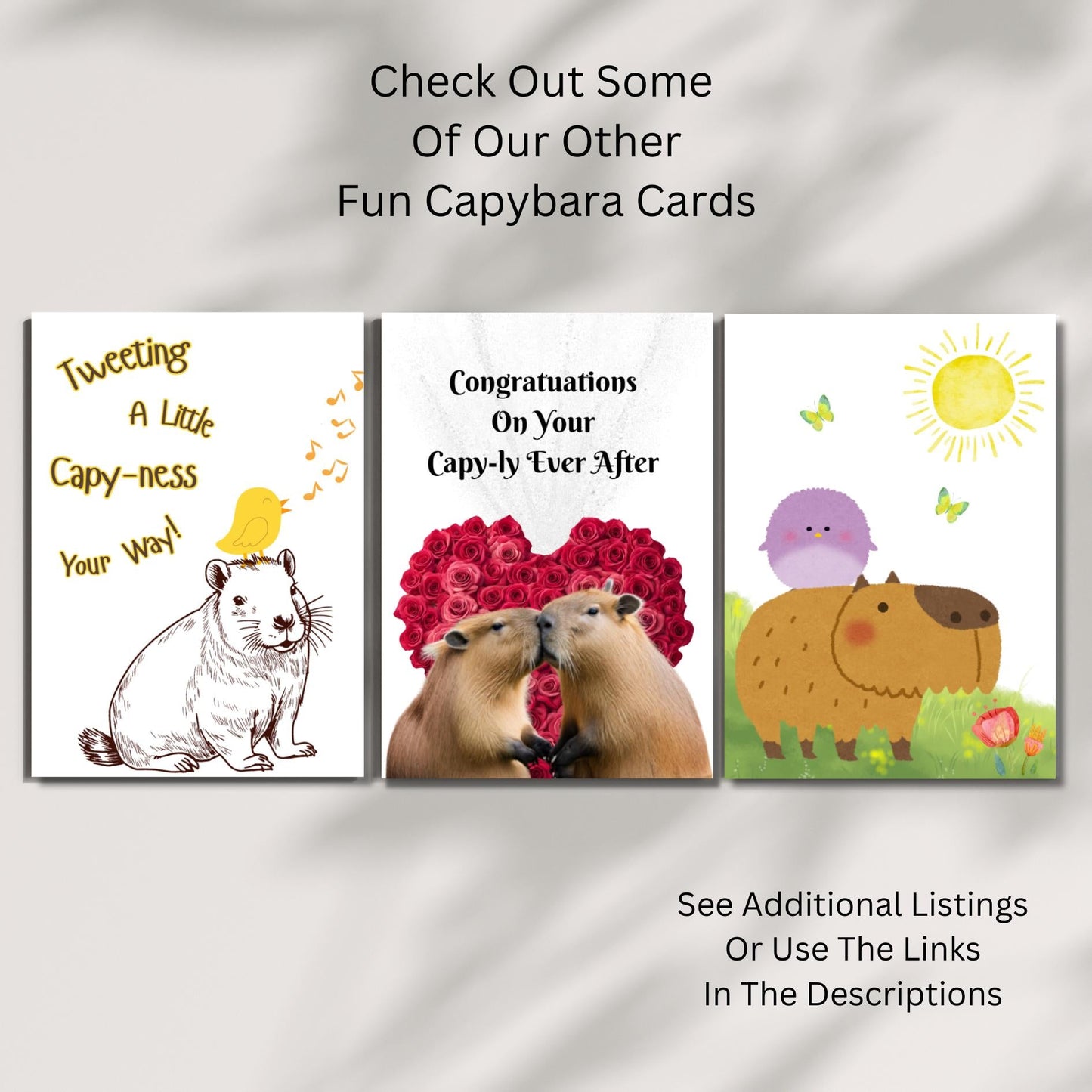 Kawaii Capybara Get Well Card: Punny Vitamin C Healing Wishes - JuzBecuzStationery