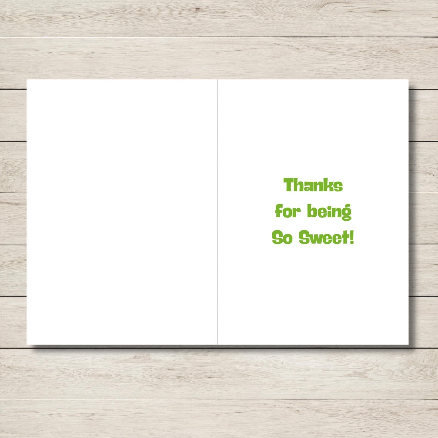 Kawaii Melon Thank You Card: Punny Friendship Appreciation - JuzBecuzStationery