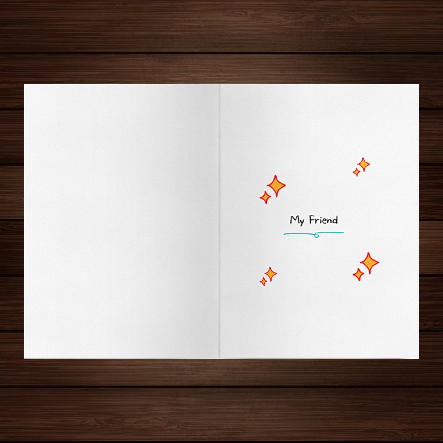 Korean Friendship Card: "Nae Chingu - My Friend" - K - Drama Fan Gift - JuzBecuzStationery