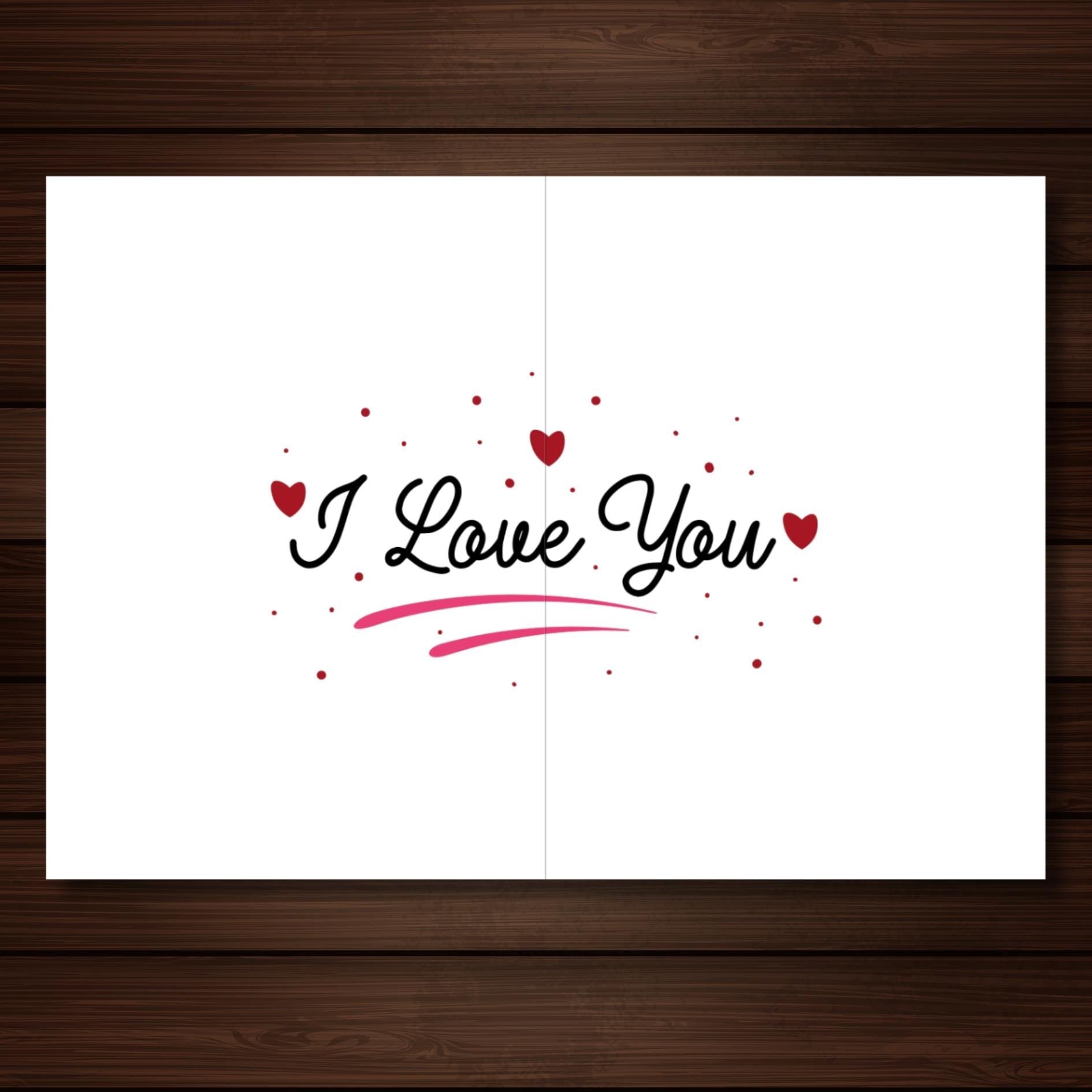 Multilingual I Love You Greeting Card, Cute Bear With Heart Couples Card, Kawaii Anniversary Card, Romantic International Love Note Card - JuzBecuzStationery