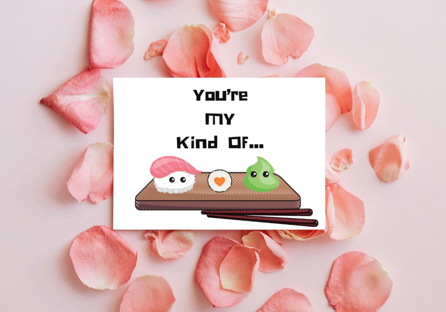 Sushi & Wasabi Greeting Card: Spicy Food Pun Anniversary Card - JuzBecuzStationery